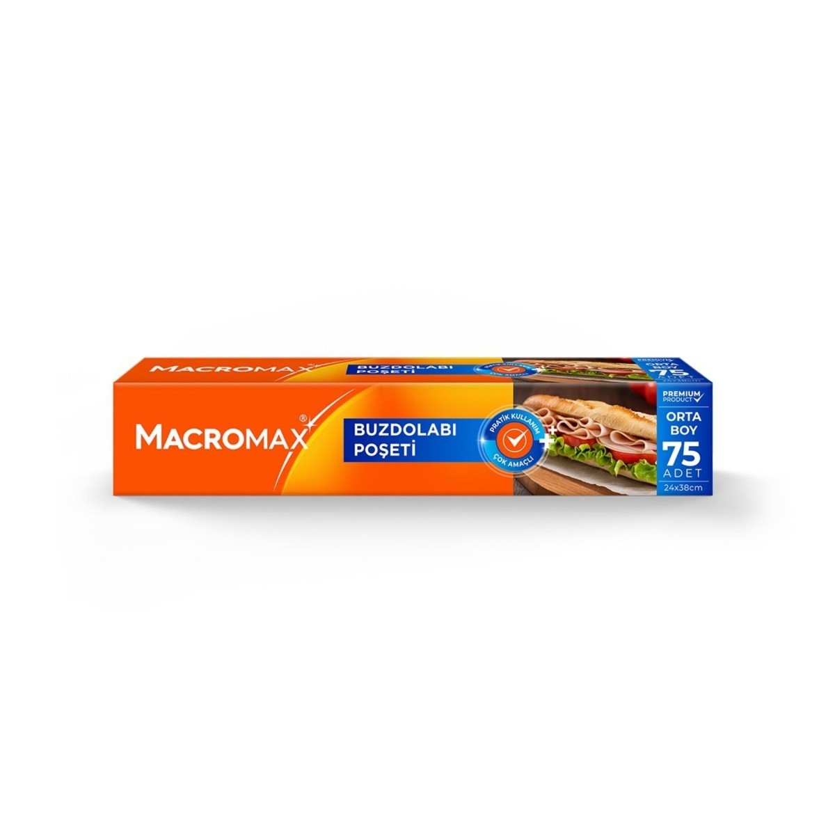 Macromax Orta Boy Buzdolabı Poşeti 75 li
