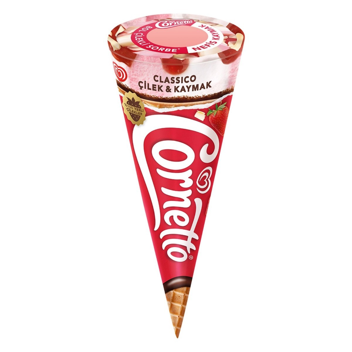Cornetto Classico Çilek Dondurma 120 Ml