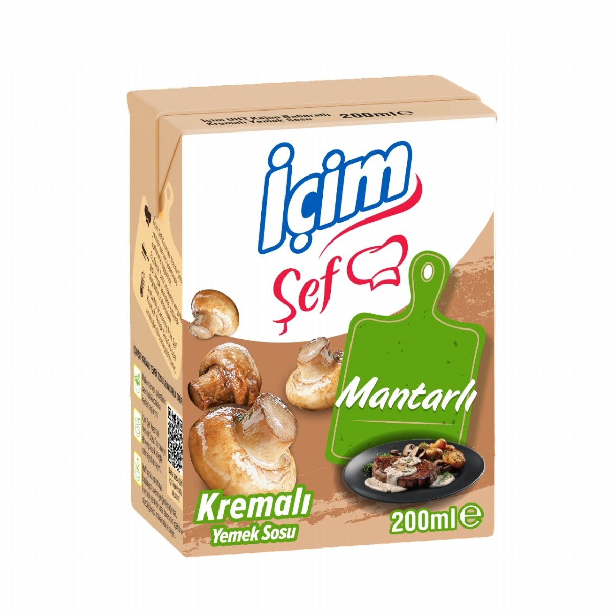 İçim Şef Mantarlı Kremalı Yemek Sosu 200 Ml