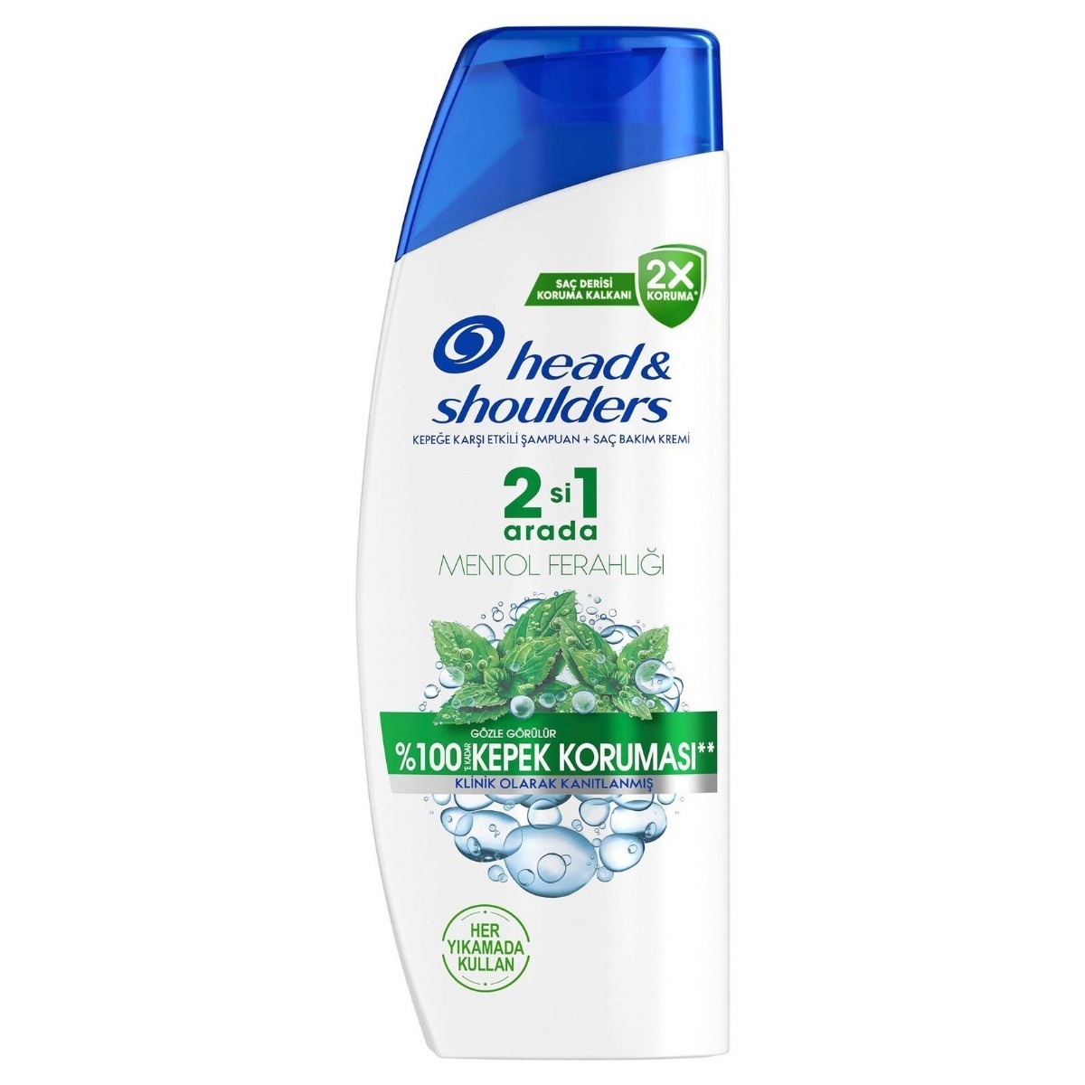 Head & Shoulders Mentol Ferahlığı 2'si 1 Arada Kepeğe Karşı Etkili Şampuan 330 Ml