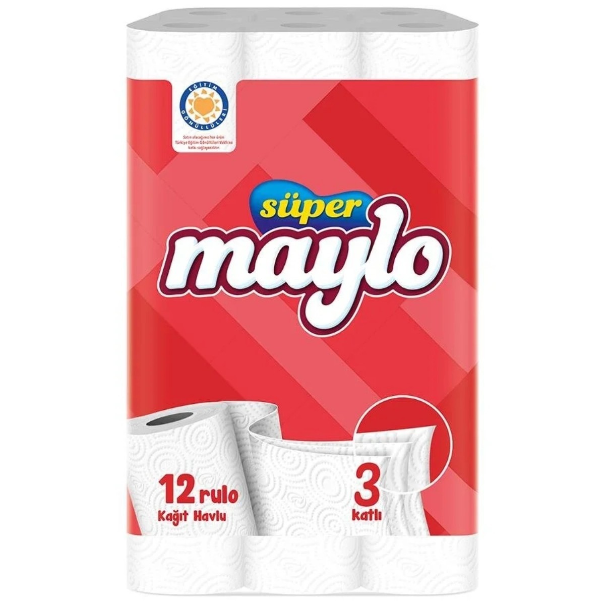 Maylo 3 Katlı Kağıt Havlu 12 Li
