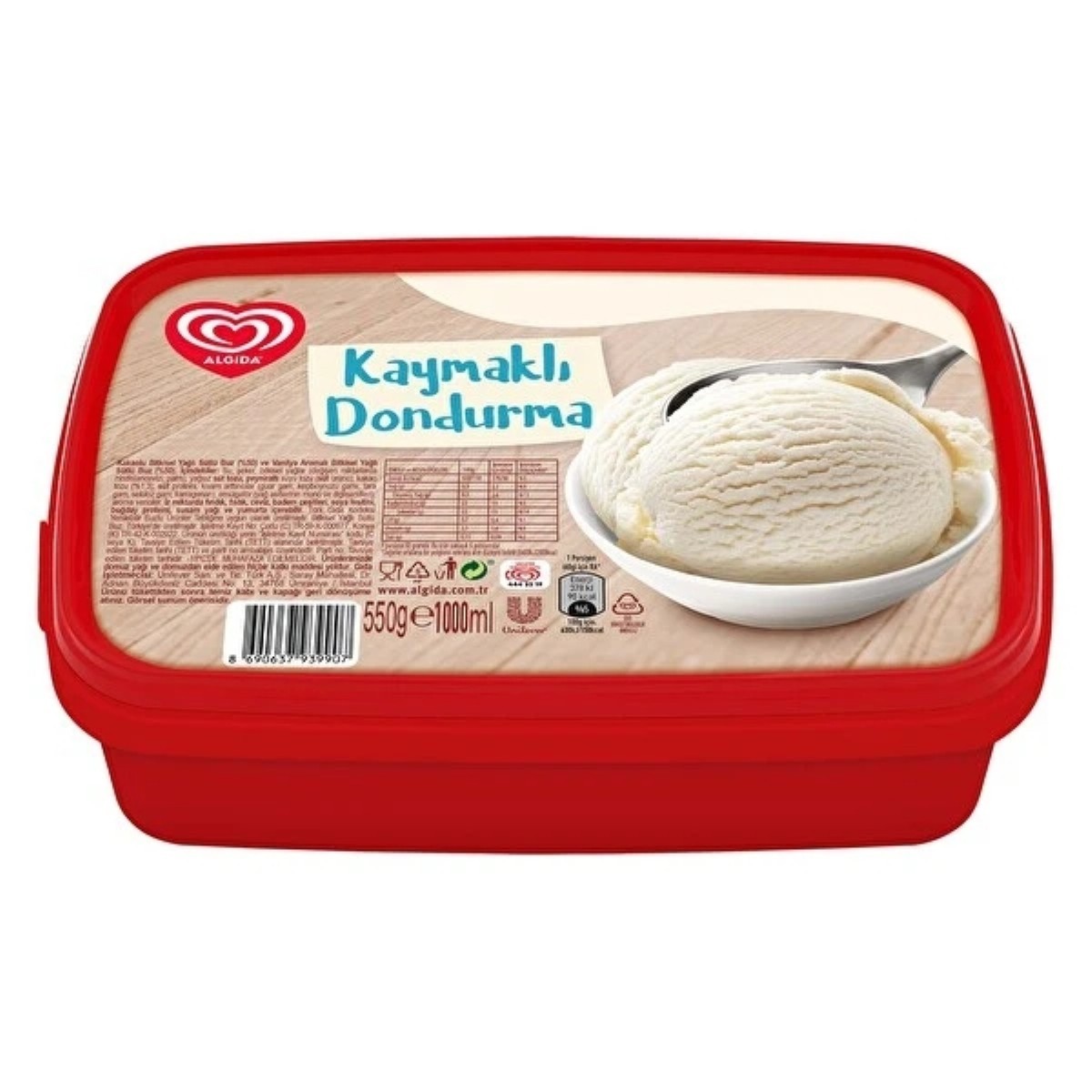 Algida Kaymaklı Dondurma 1000 Ml