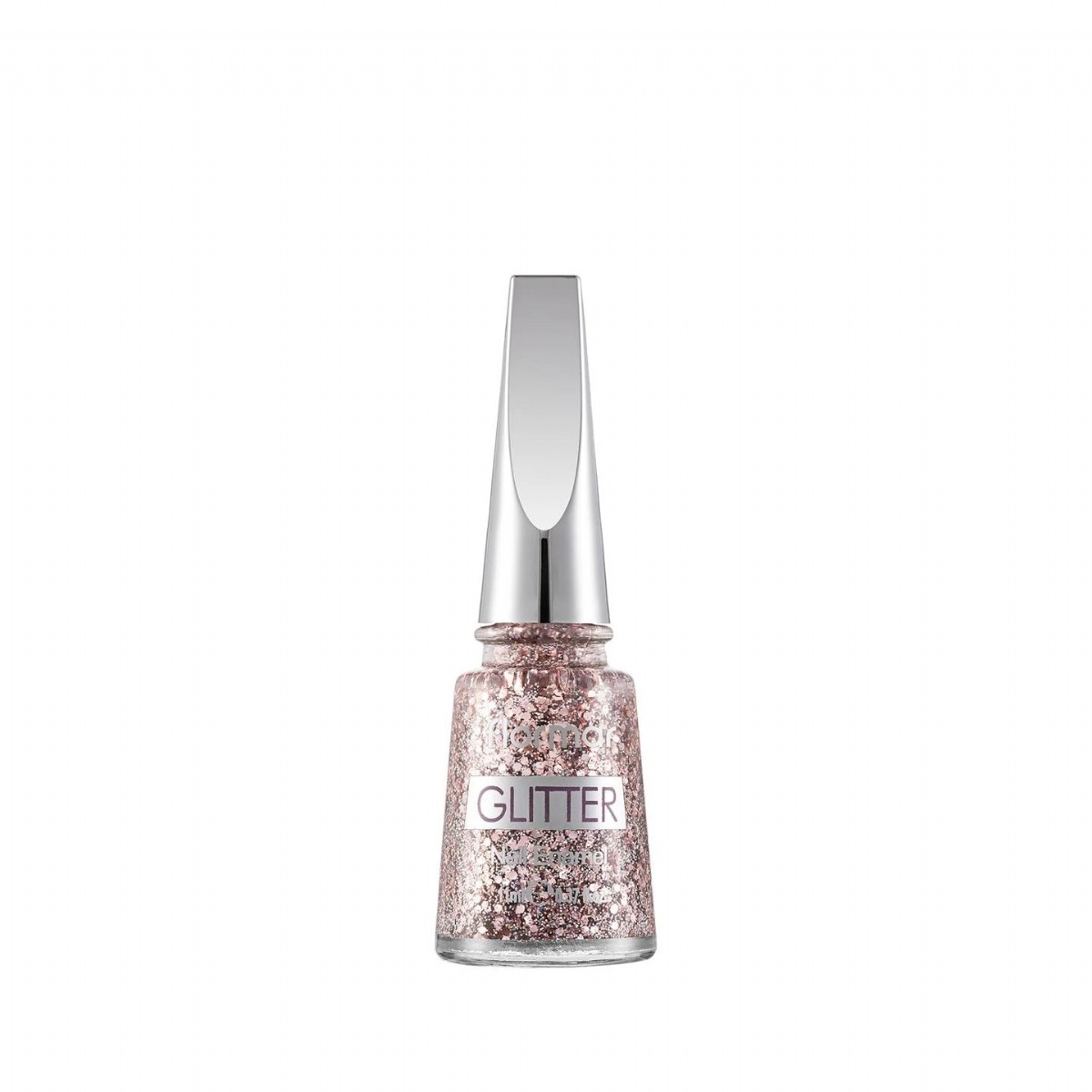 Flormar Glitter Yarı Transparan & Parlak Bitişli Simli Oje No:02