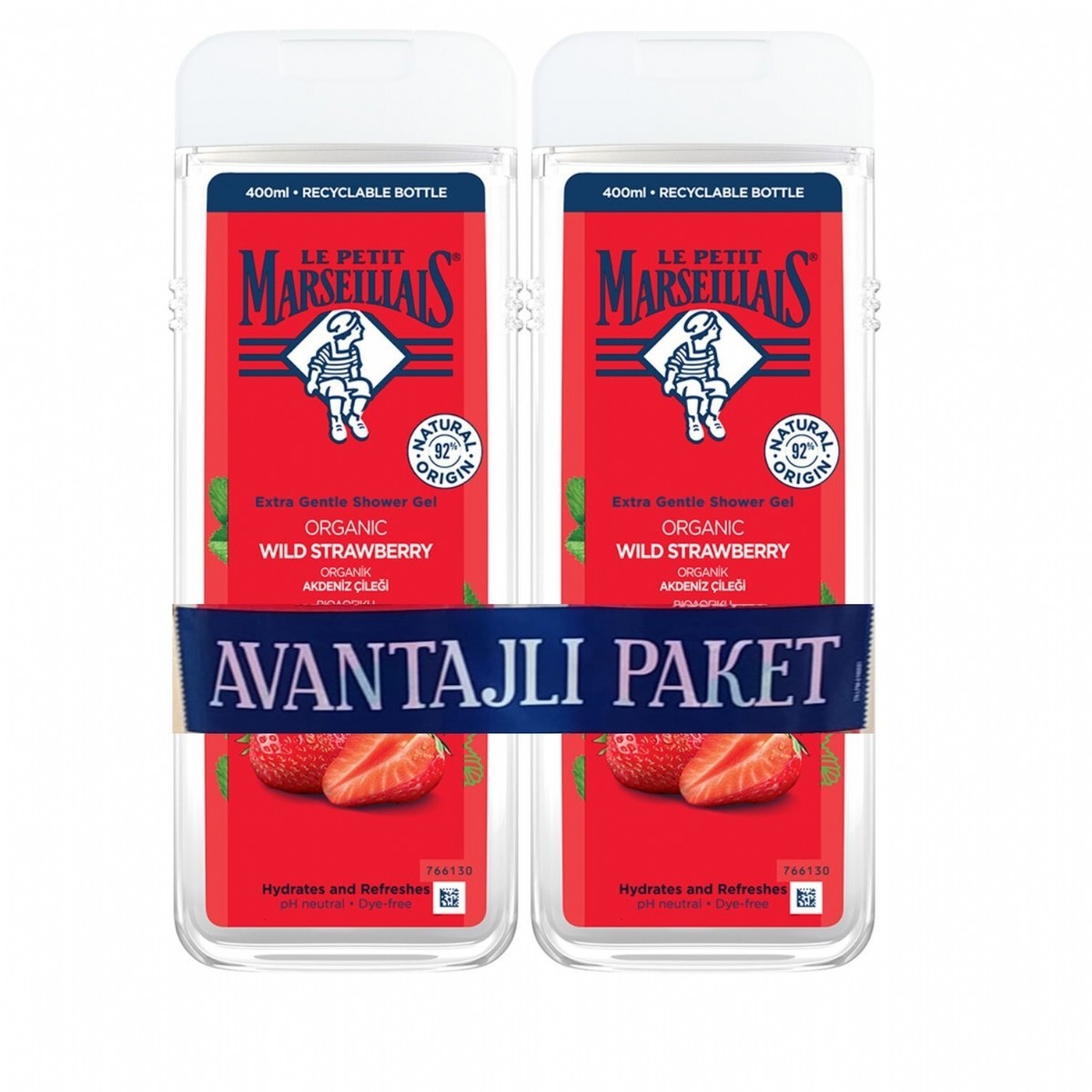 Le Petit Marseillais Akdeniz Çileği Duş Jeli 400 Ml + 400 Ml