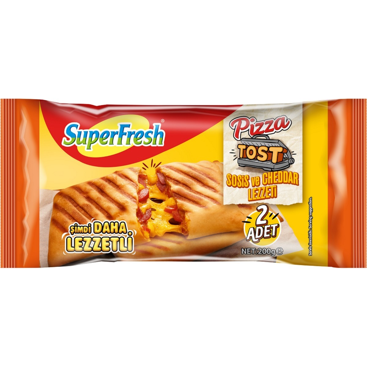 Superfresh Cheddarlı Pizza Tost 200 Gr