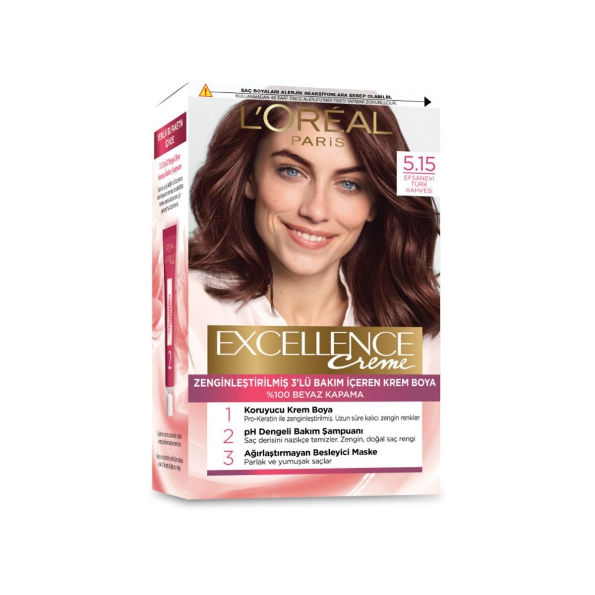 Loreal Paris Excellence Creme Saç Boyası 5.15 Efsanevi Türk Kahvesi