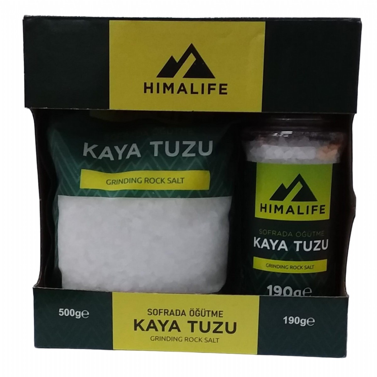 Himalife Kaya Tuzu 500 gr + Öğütme Kaya Tuzu 190 gr