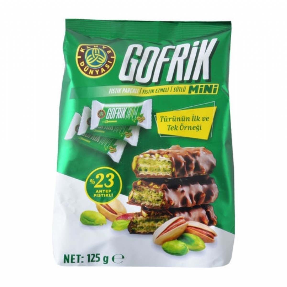 Kahve Dünyası Gofrik Antep Fıstıklı Poşet 125 Gr