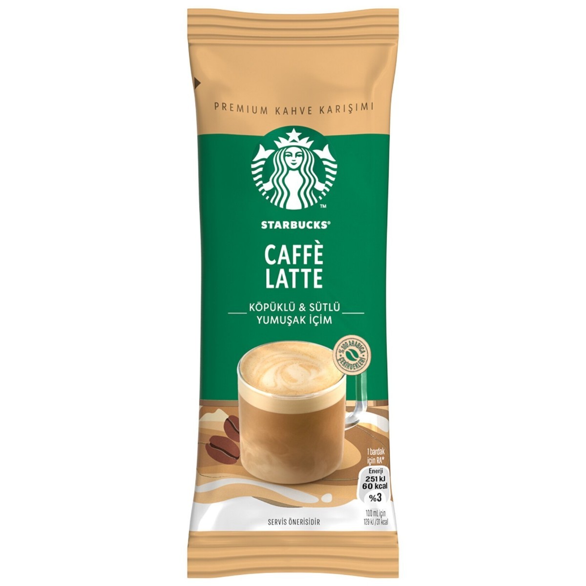 Starbucks Caffe Latte Premium Kahve Karışımı 14 Gr
