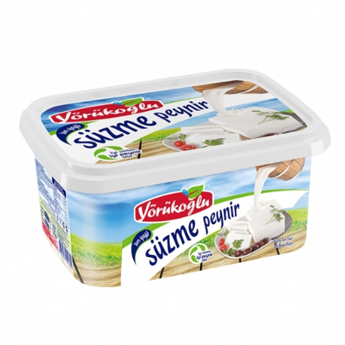 Yörükoğlu Tam Yağlı Süzme Beyaz Peynir 450 Gr