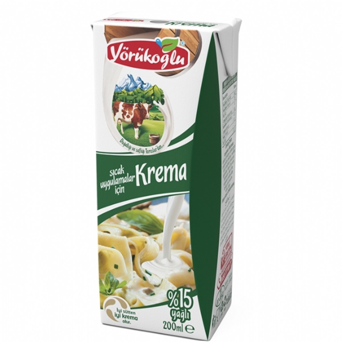 Yörükoğlu Pişirmelik Krema 200 Ml