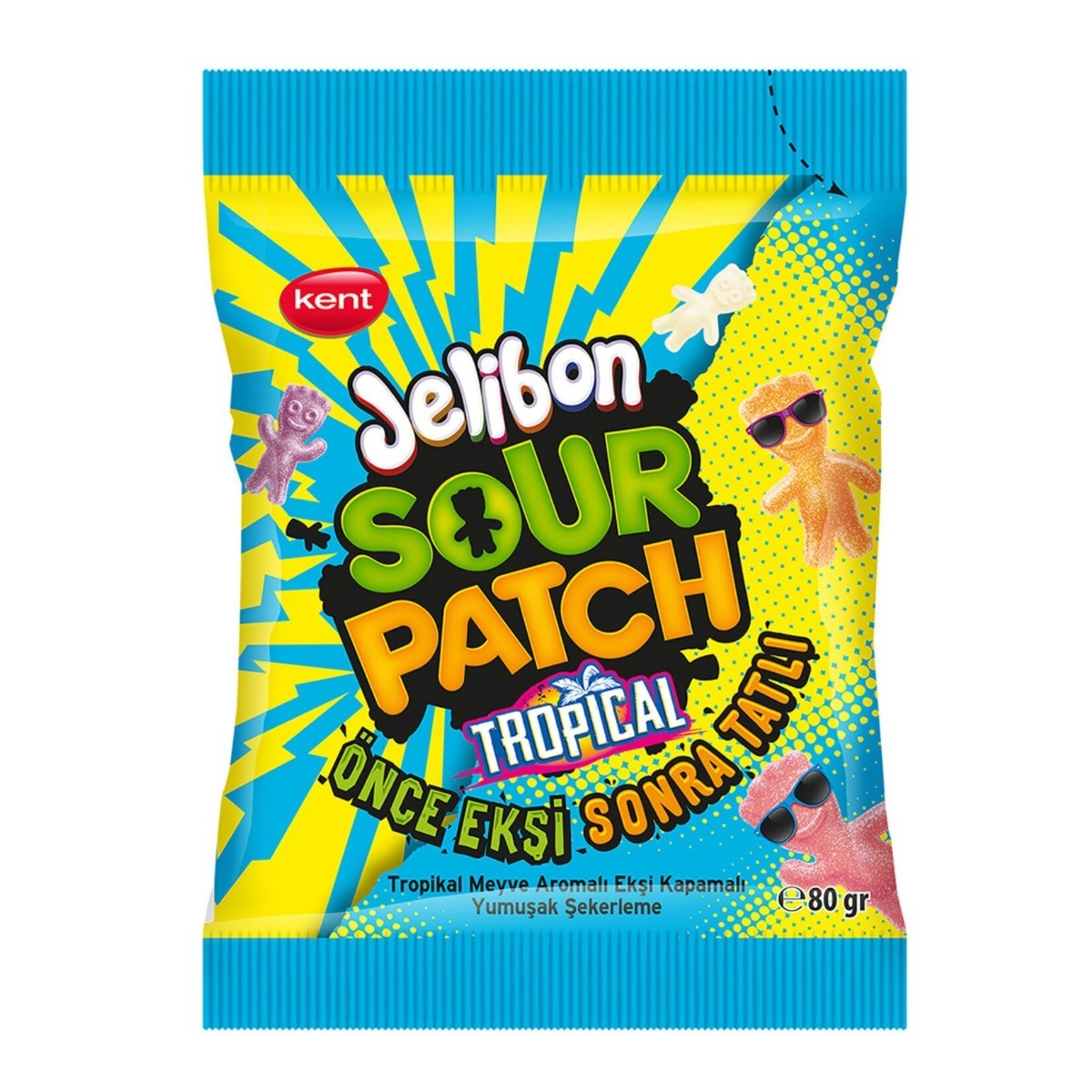 Kent Sour Patch Tropical Jelibon 80 Gr