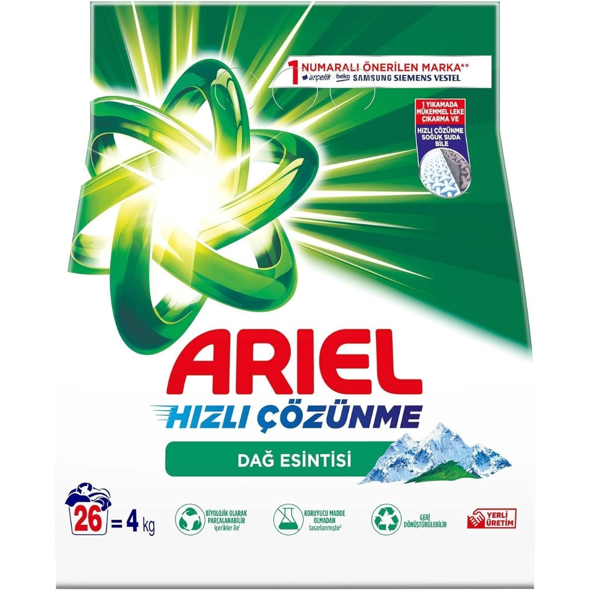 Ariel Dağ Esintisi Toz Deterjan 4 Kg
