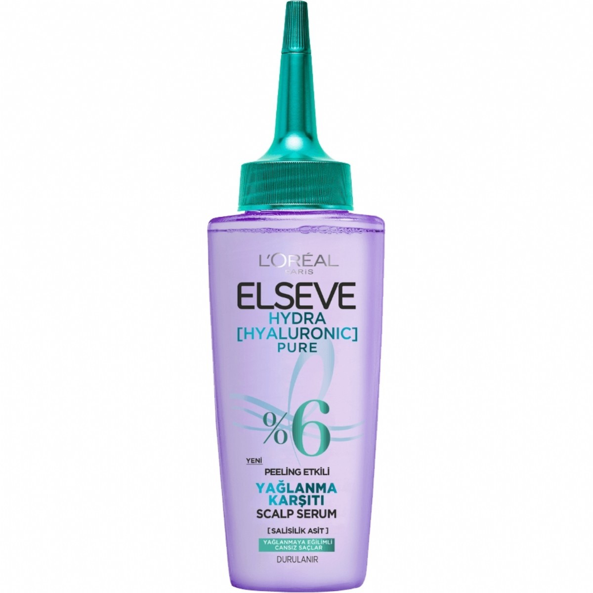Elseve Hydra [Hyaluronic] Pure Salisilik Asit İçeren Yağlanma Karşıtı Peeling Etkili Saç Derisi Serumu 102 Ml