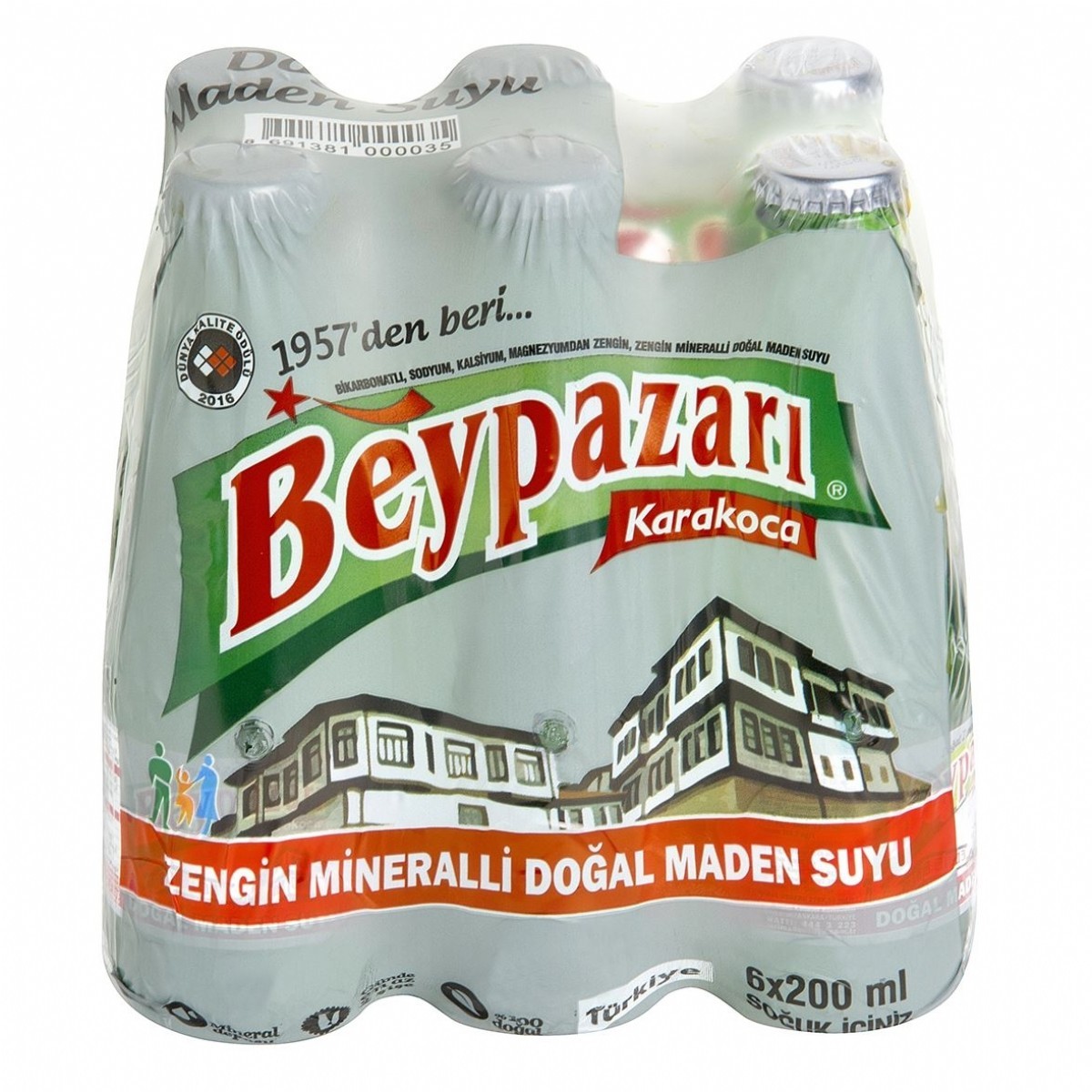 Beypazarı Sade Doğal Maden Suyu 200 Ml x 6 lı