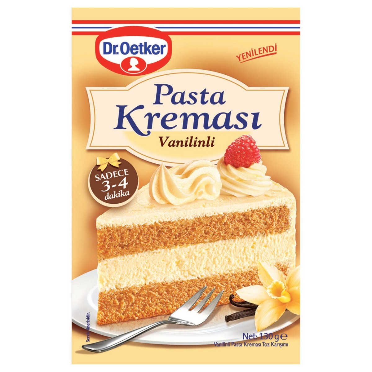 Dr.Oetker Pasta Kreması Vanilyalı 130 Gr