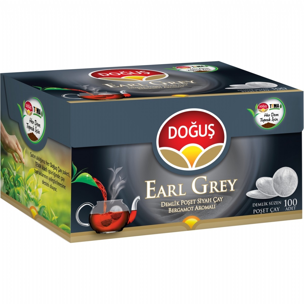 Doğuş Earl Grey Demlik Poşet Çay 100'lü