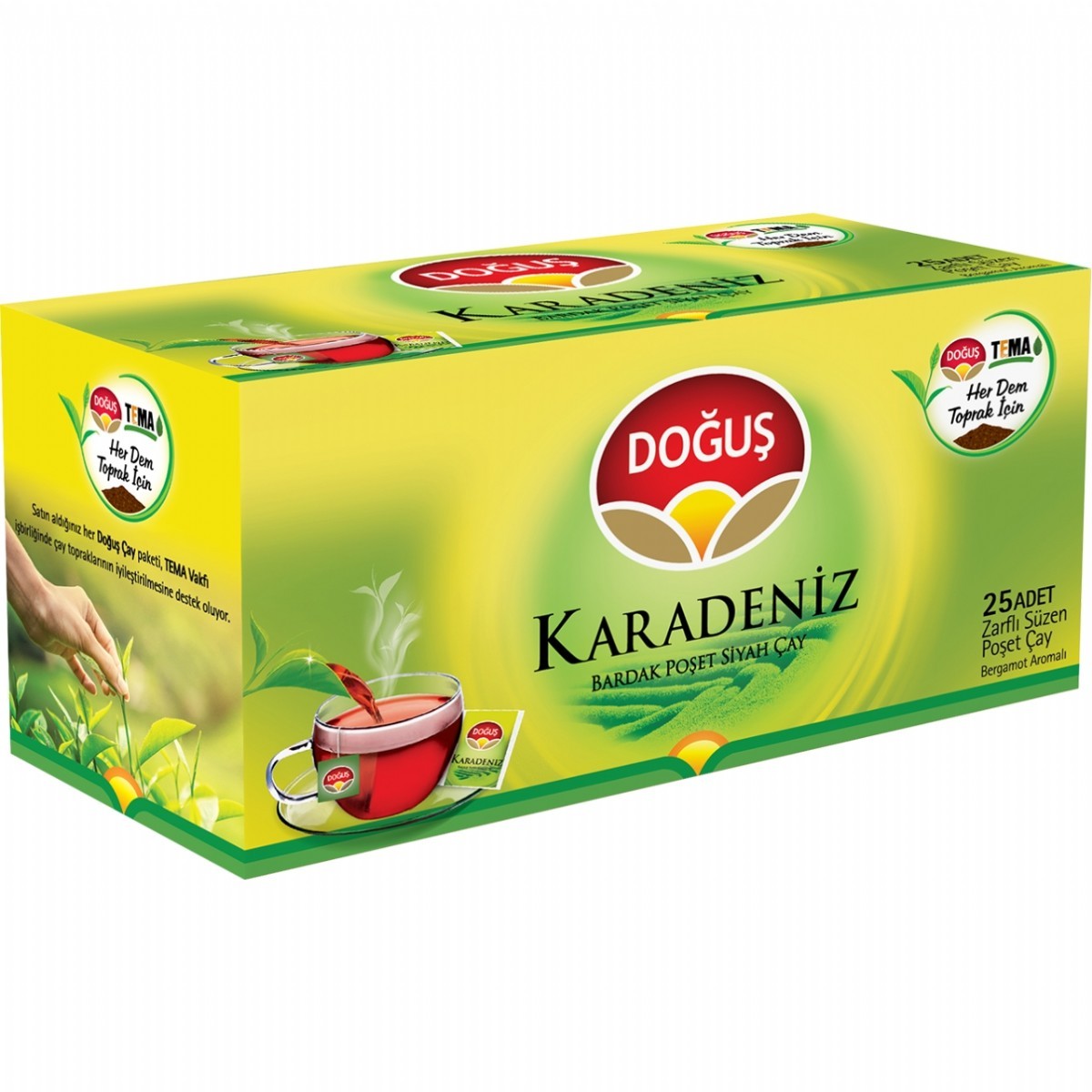 Doğuş Karadeniz Bergamot Aromalı Bardak Poşet Çay 25'li