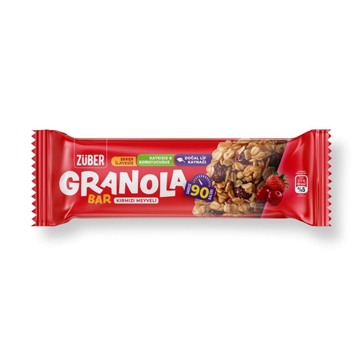 Züber Kırmızı Meyveli Granola Bar 25 Gr