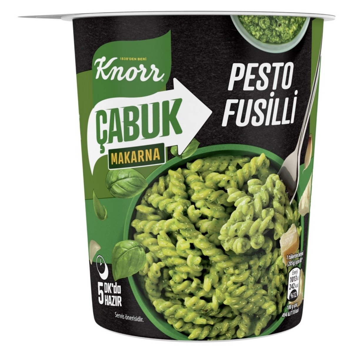Knorr Pesto Fusilli Çabuk Makarna 65 Gr