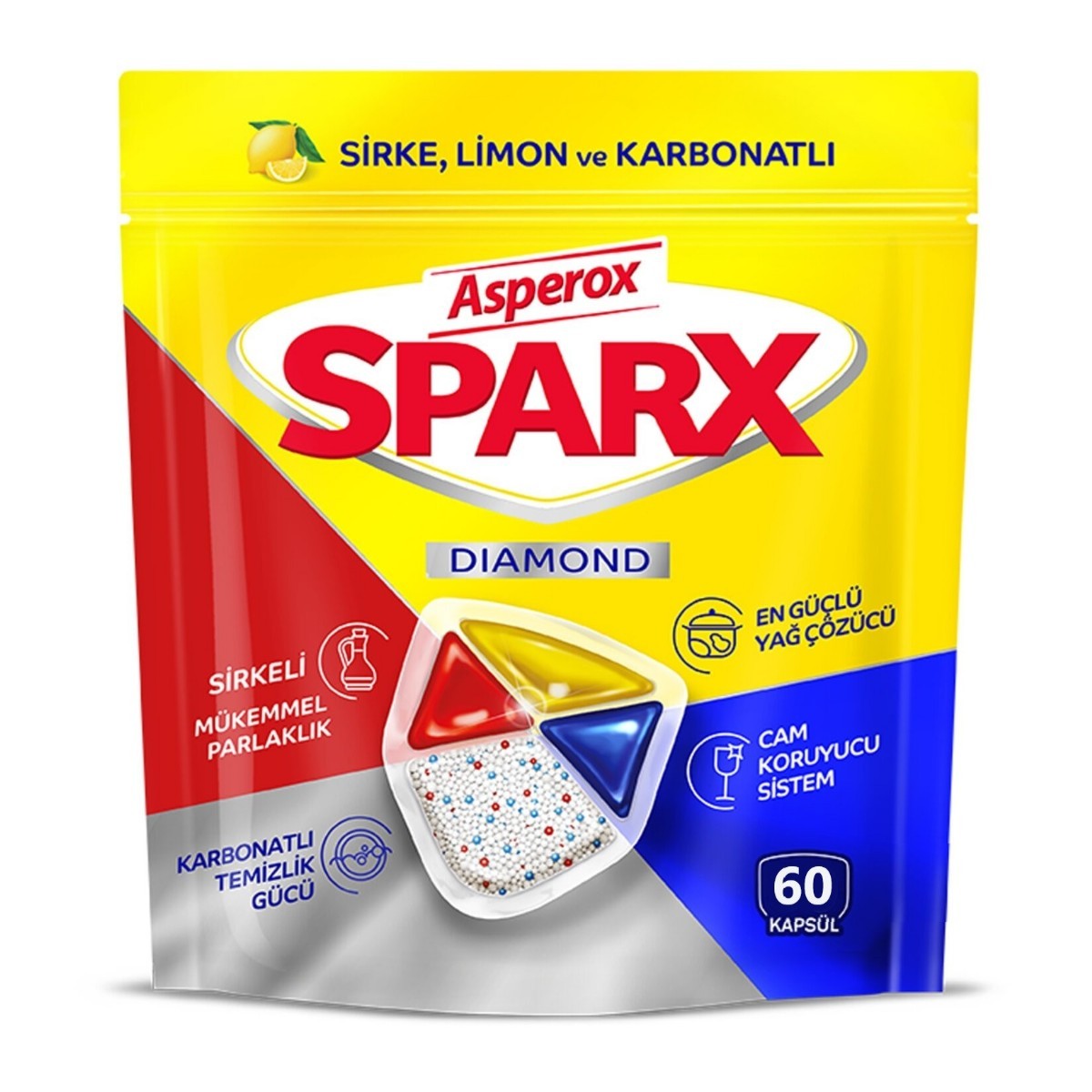 Asperox Sparx Dıamond Bulaşık Makinesi Tableti 60'Lı