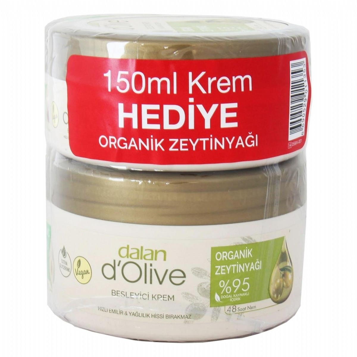 Dalan Dolive Besleyici Organik Zeytinyağlı Kremi 250 Ml 150 Ml