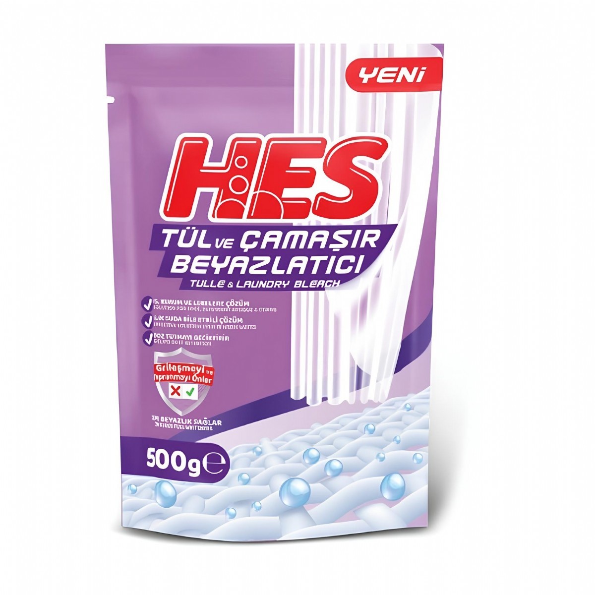 Hes Tül ve Çamaşır Beyazlatıcı 500 Gr