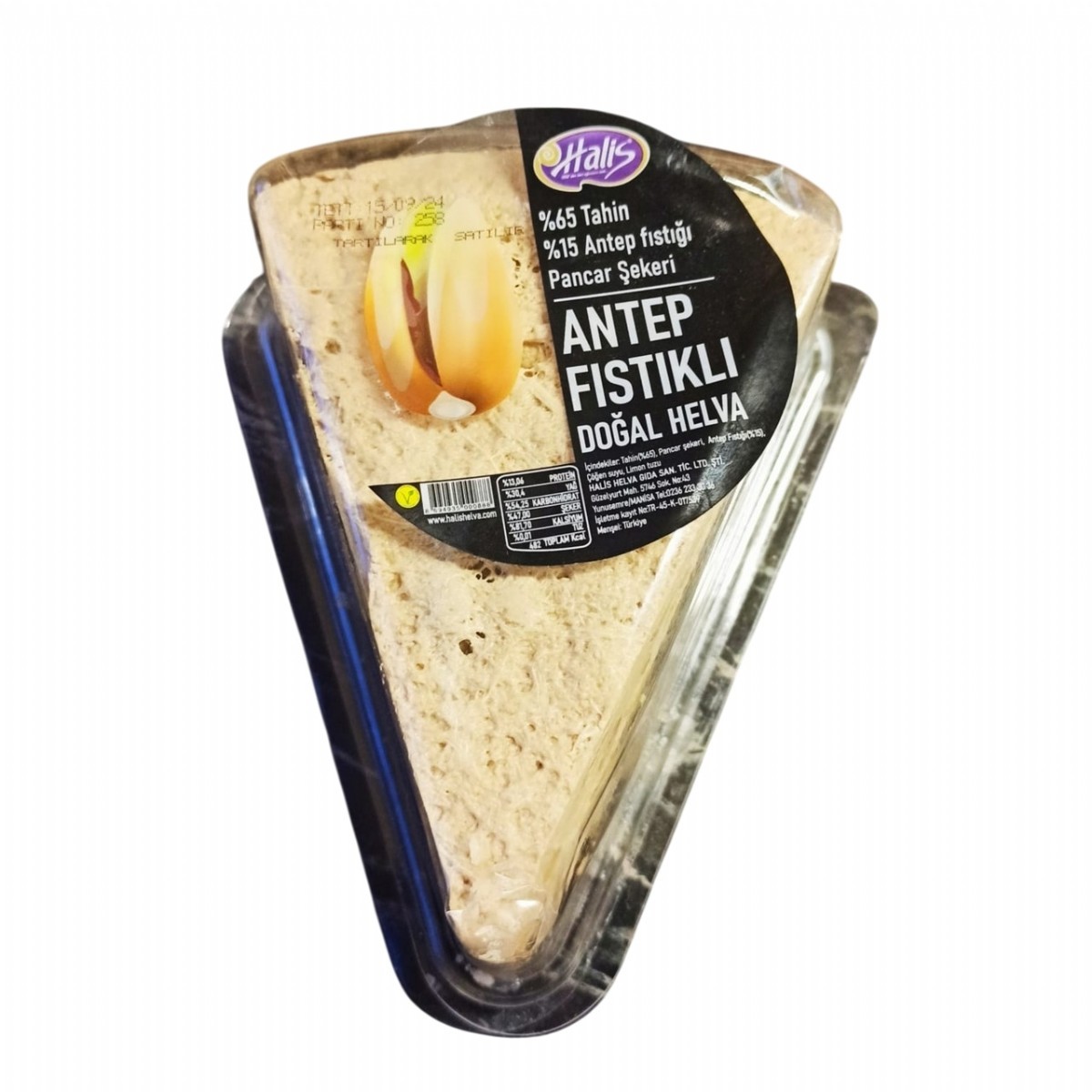 Halis Üçgen Helva Antep Fıstıklı 500 Gr