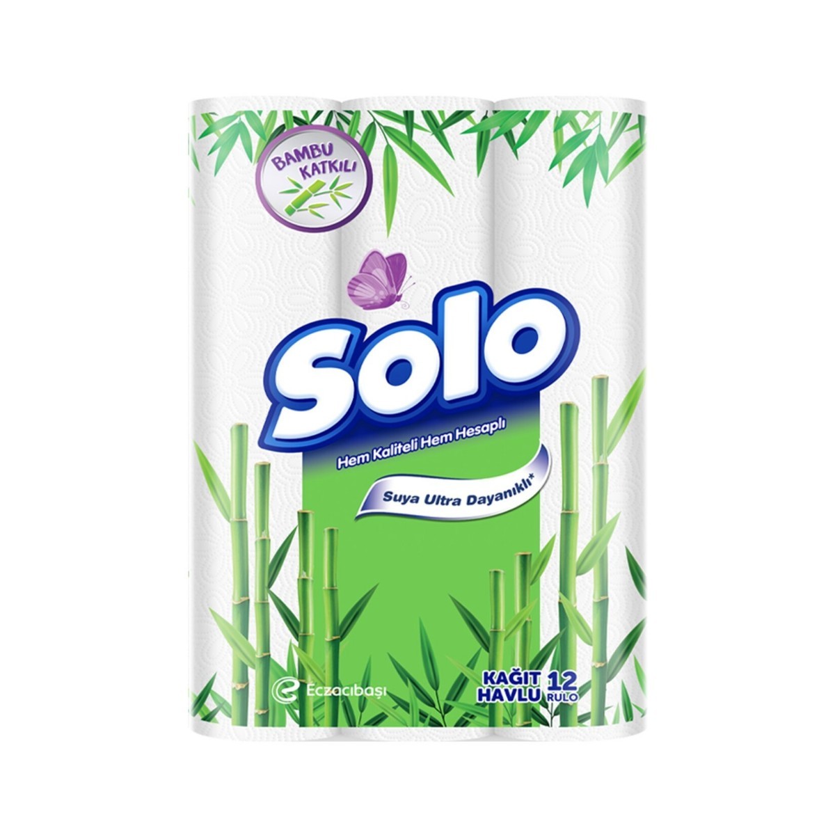 Solo Bambu Katkılı Kağıt Havlu 12'li