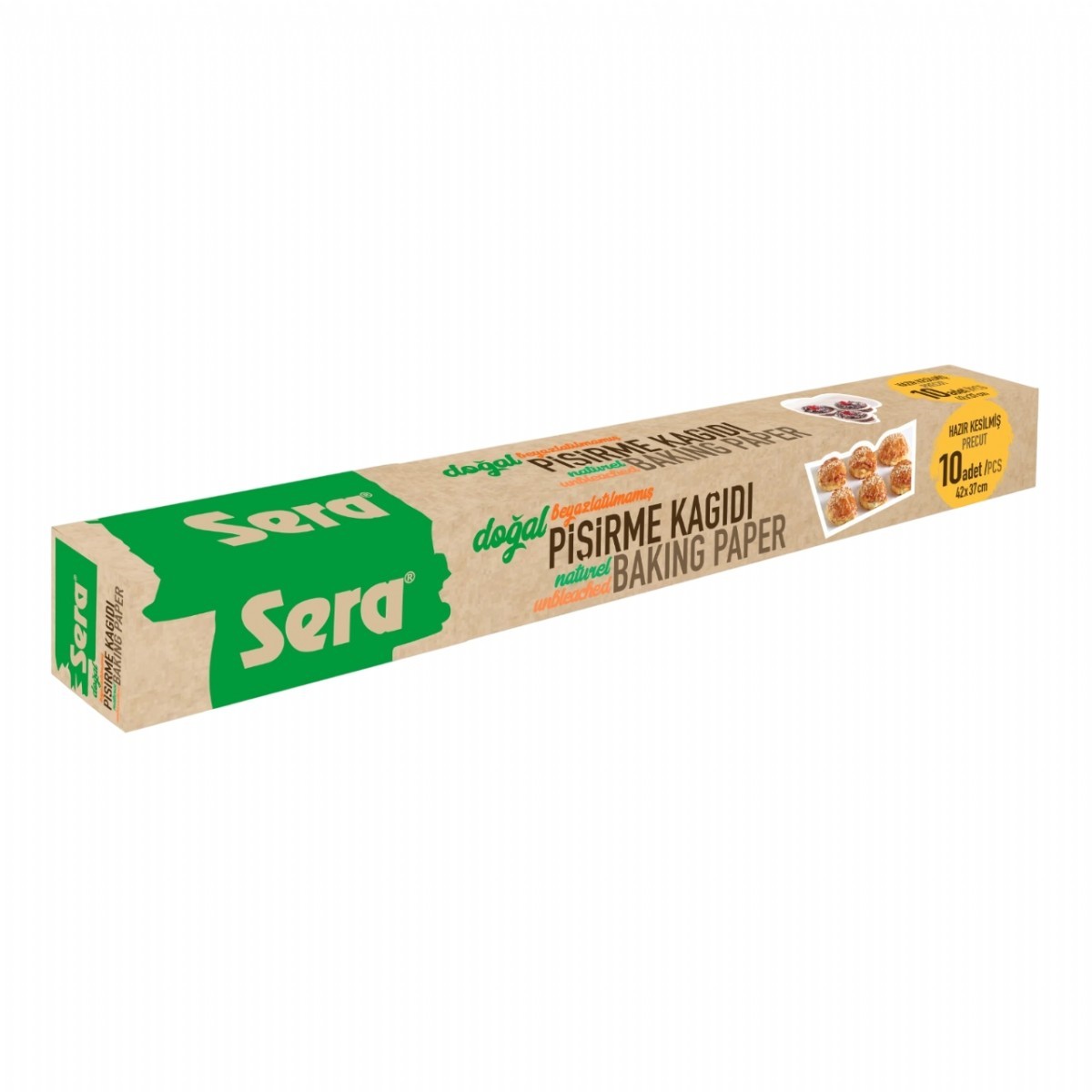 Sera Doğal Hazır Kesilmiş Pişirme Kağıdı 10 Adet