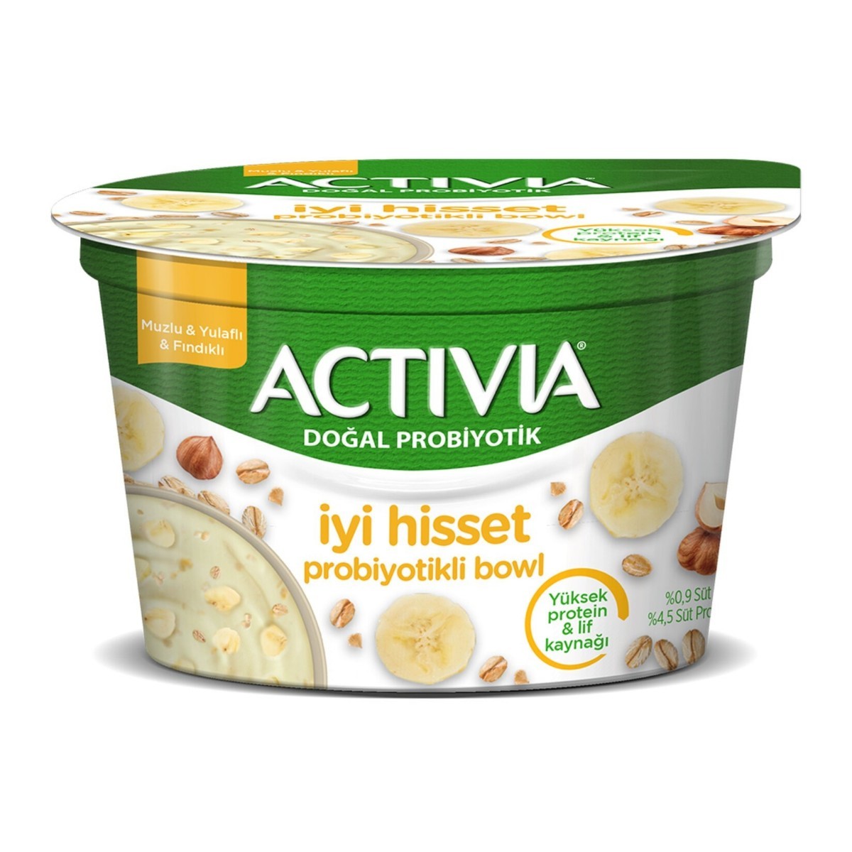 Activia İyi Hisset Probiyotik Bowl Muz Yulaf Fındık 150 Gr