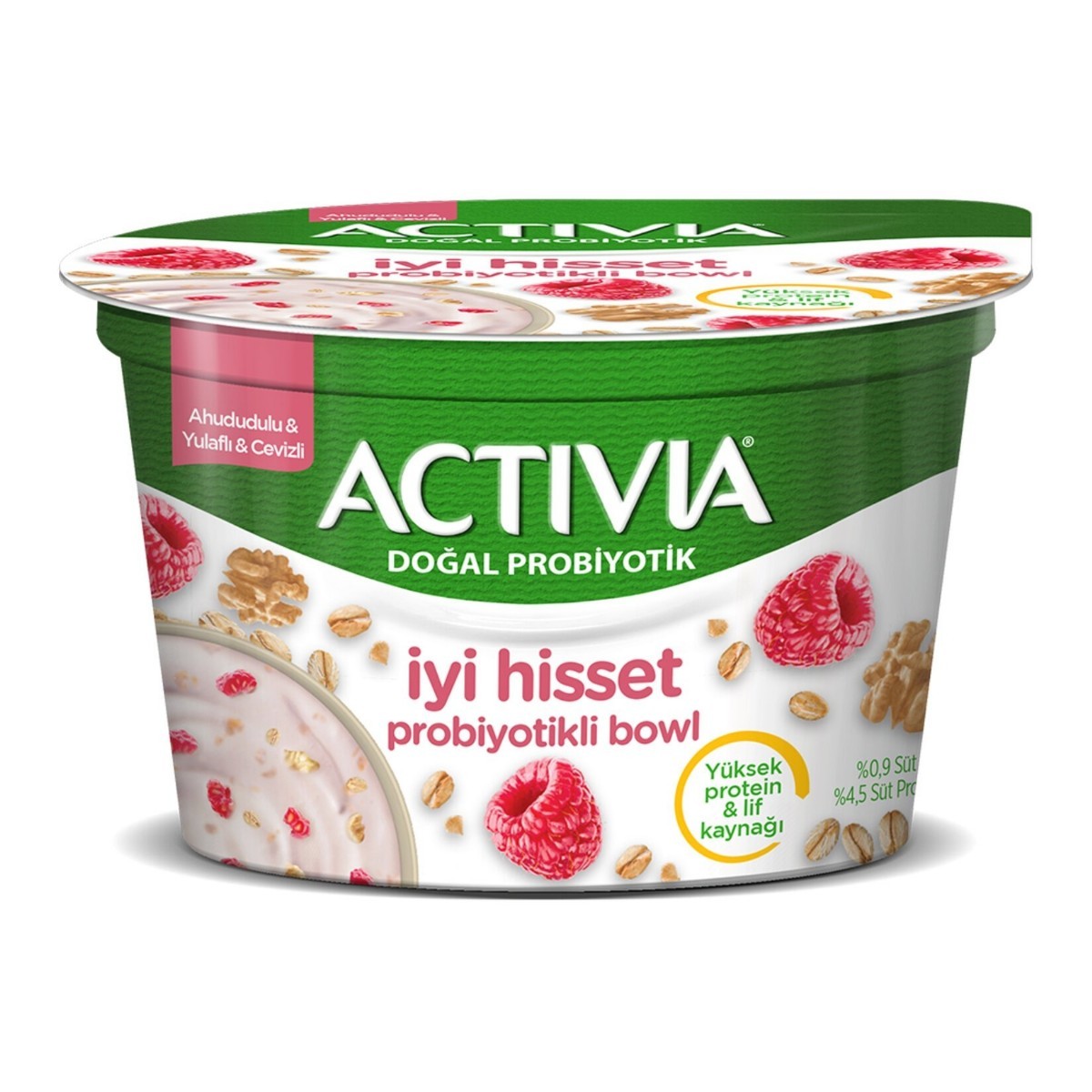 Activia İyi Hisset Probiyotik Bowl Ahududu Yulaf Ceviz 150 Gr