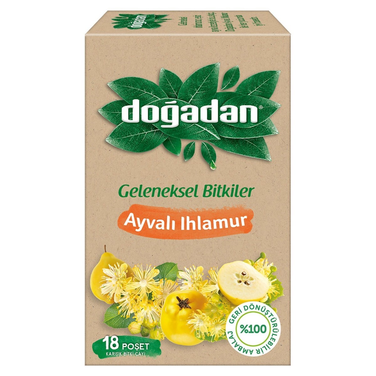 Doğadan Ayvalı Ihlamur Çayı 18 Adet