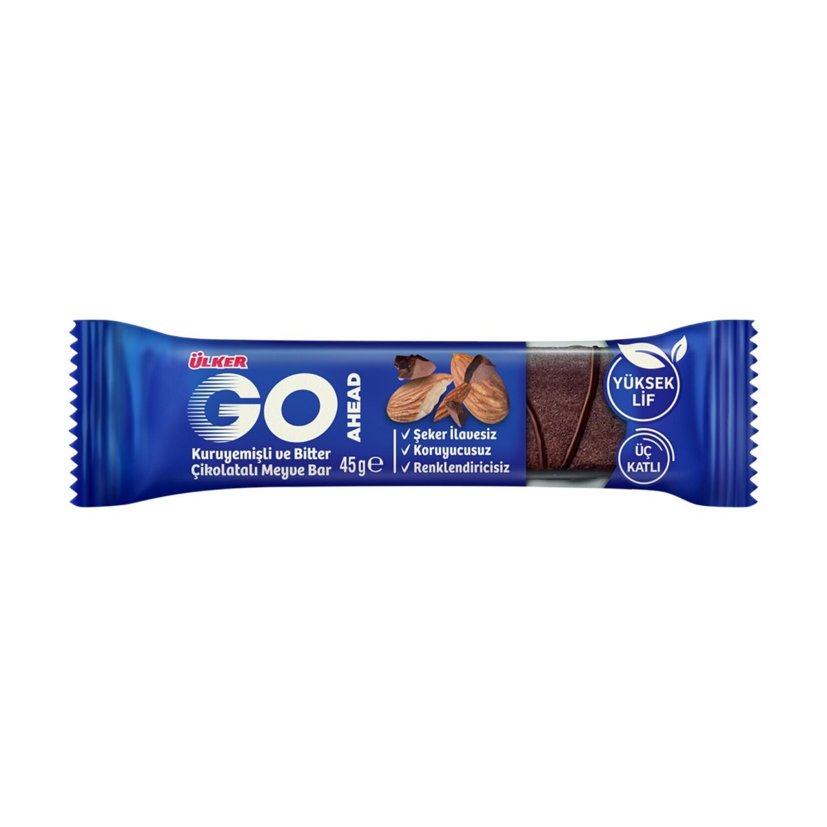 Ülker Go Ahead Bitter Çikolatalı Kuruyemiş Bar 35 Gr