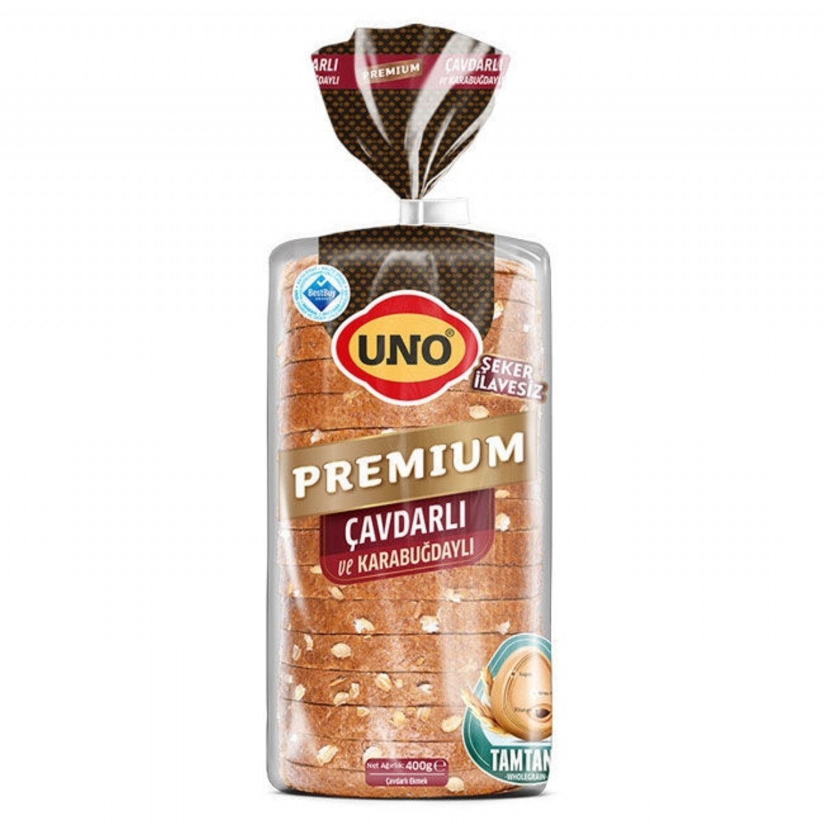 Uno Premium Çavdarlı ve Karabuğdaylı Ekmek 400 Gr