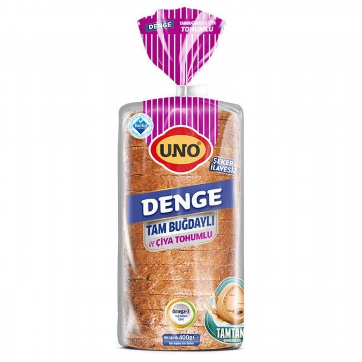 Uno Denge Tam Buğdaylı Çiya Tohumlu Ekmek 400 Gr
