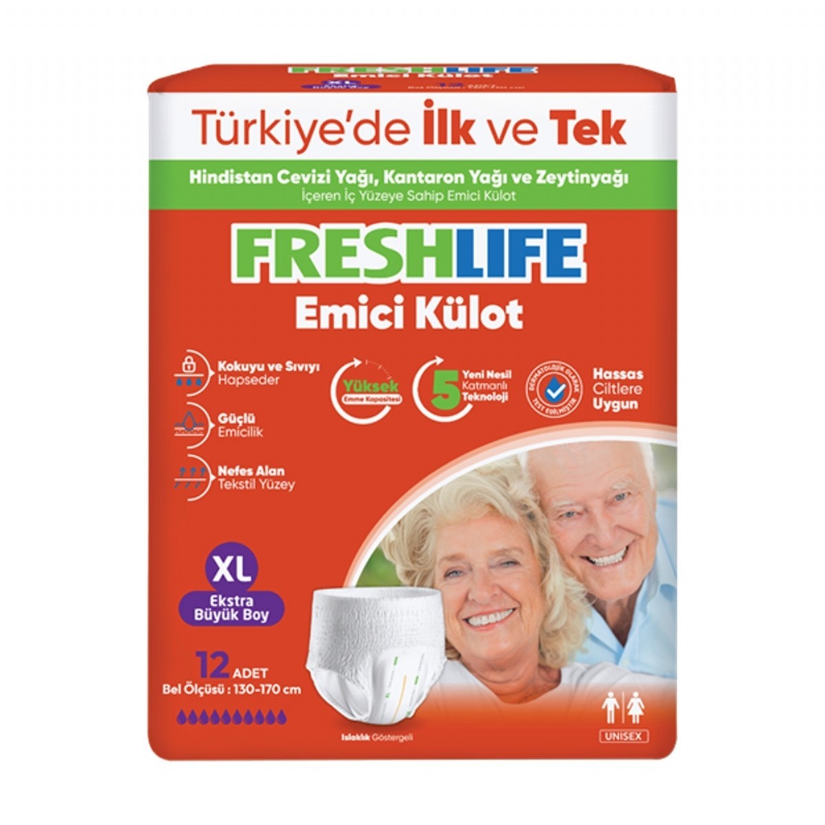 Freshlife Emici Külot Extra Büyük Boy Yetişkin Hasta Bezi 12 Adet