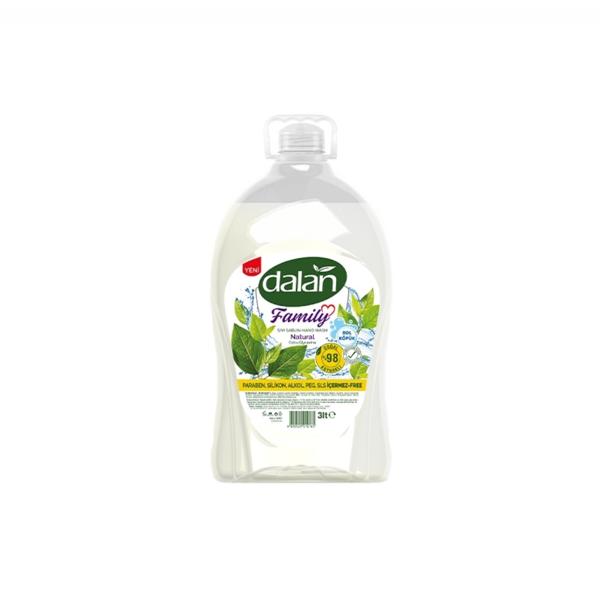 Dalan Family Natural Sıvı Sabun 3 Lt