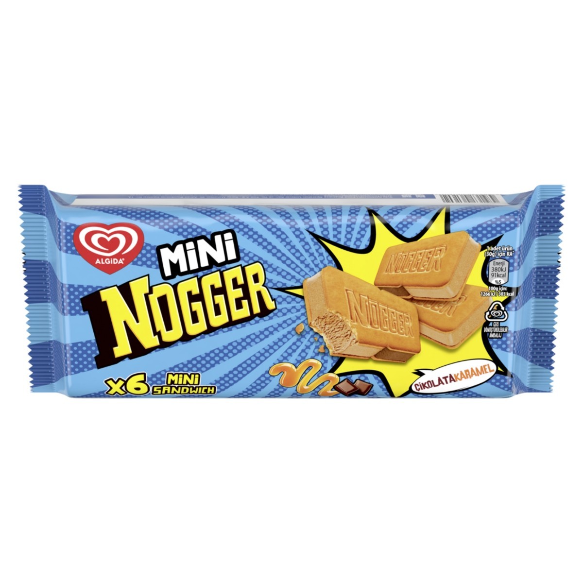 Algida 6'lı Mini Nogger Dondurma 360 Ml
