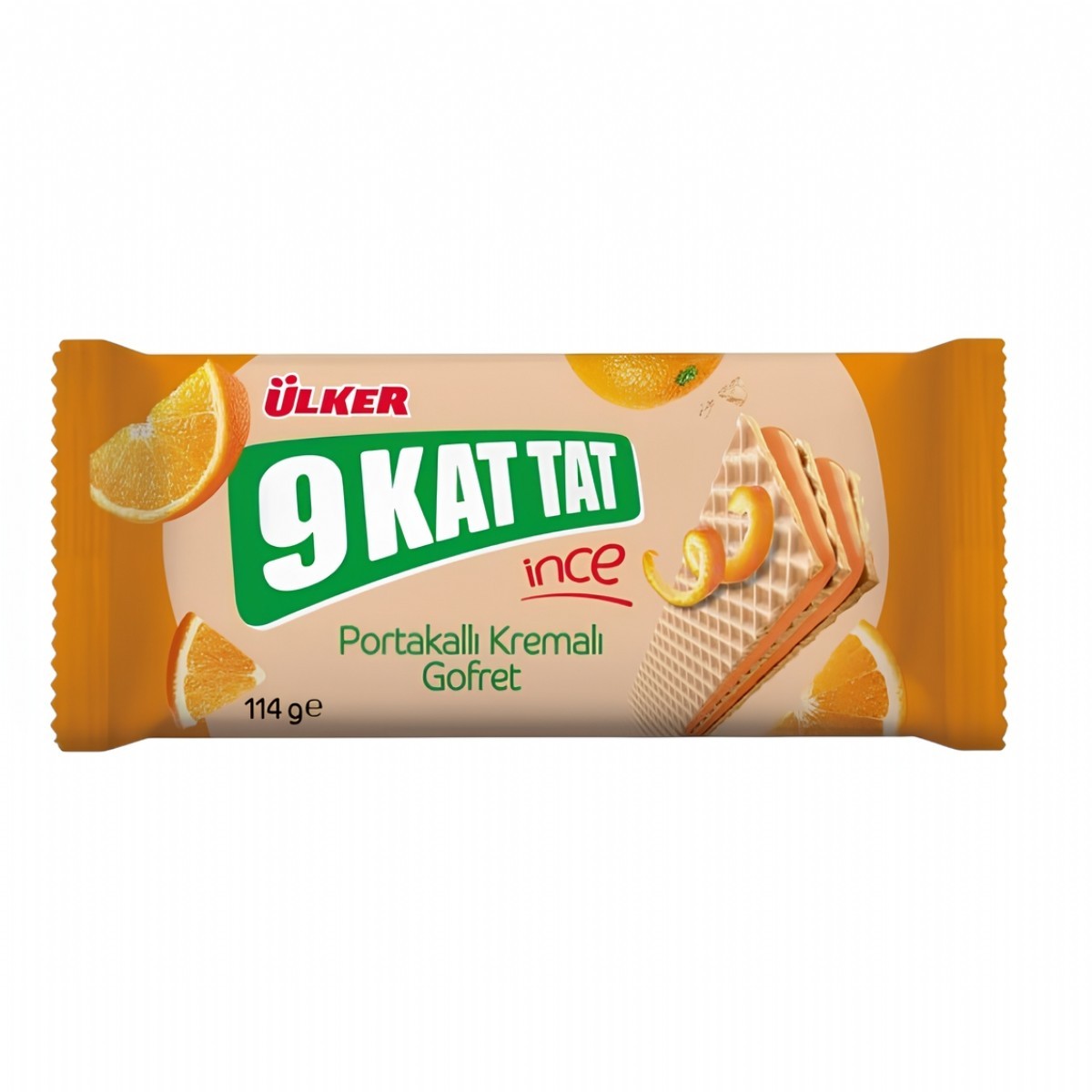 Ülker 9 Kat Tat İnce İnce Portakallı Gofret 114 Gr