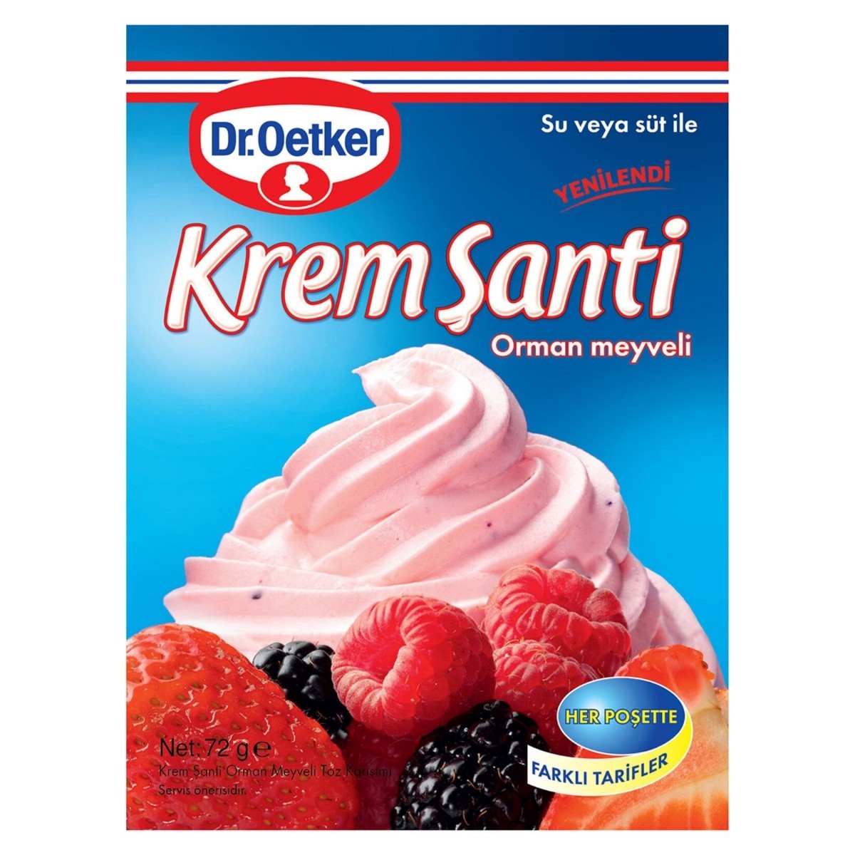 Dr.Oetker Orman Meyveli Krem Şanti 72 Gr