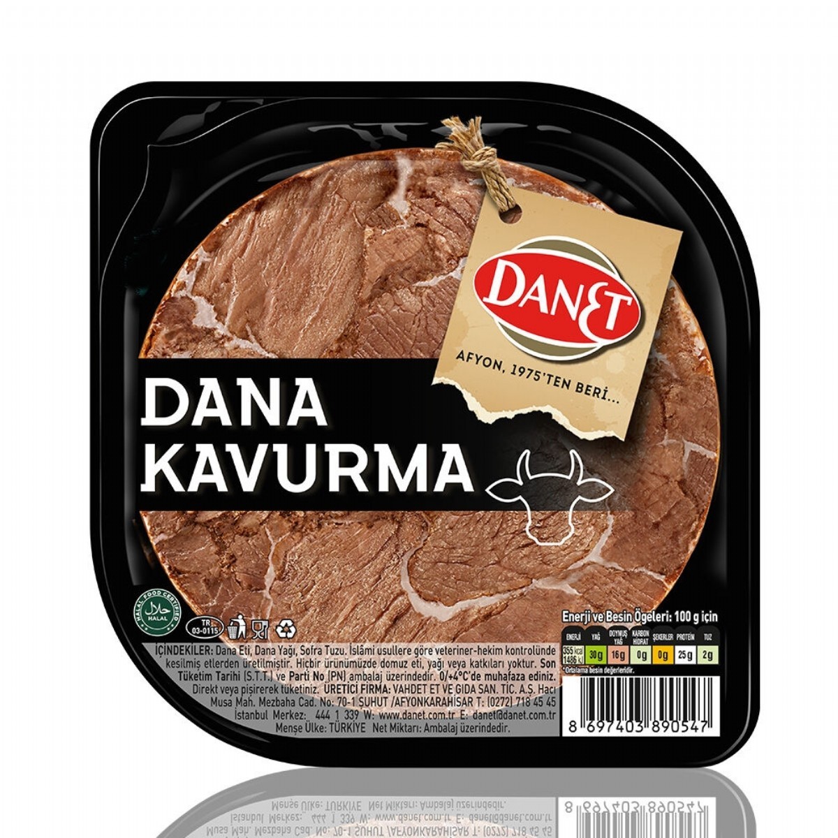 Danet Dilimli Dana Kavurma 100 Gr