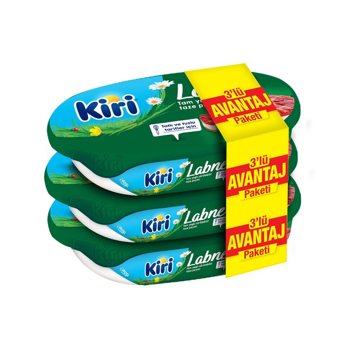 Kiri Labne Tam Yağlı Taze Peynir 3X150 Gr