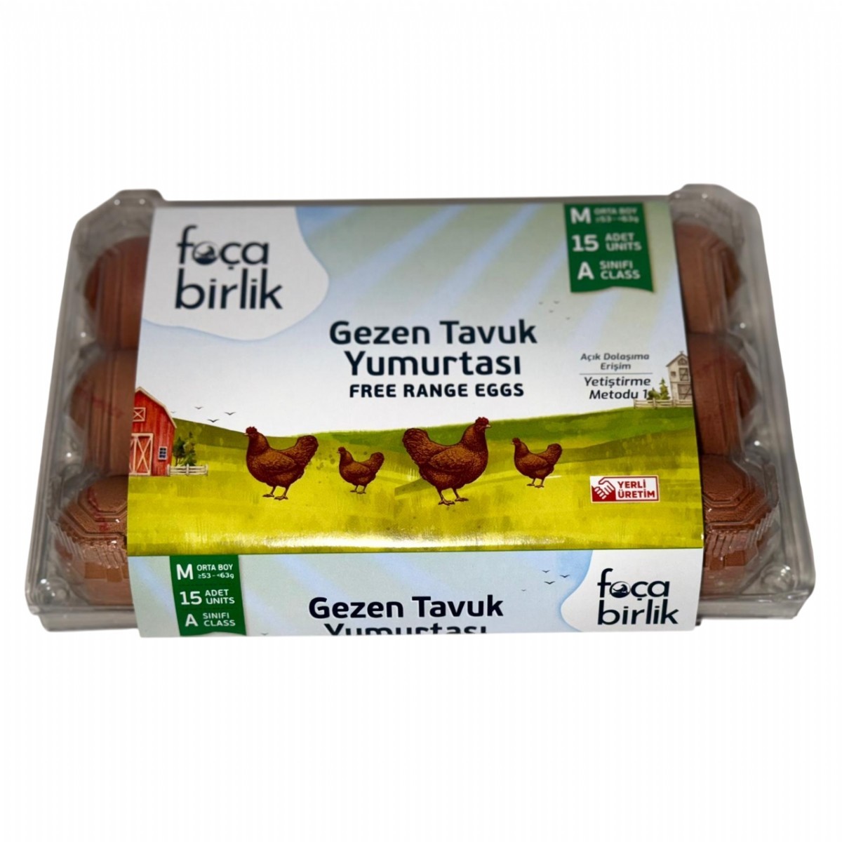Foça Birlik Medium Gezen Yumurta 15 li