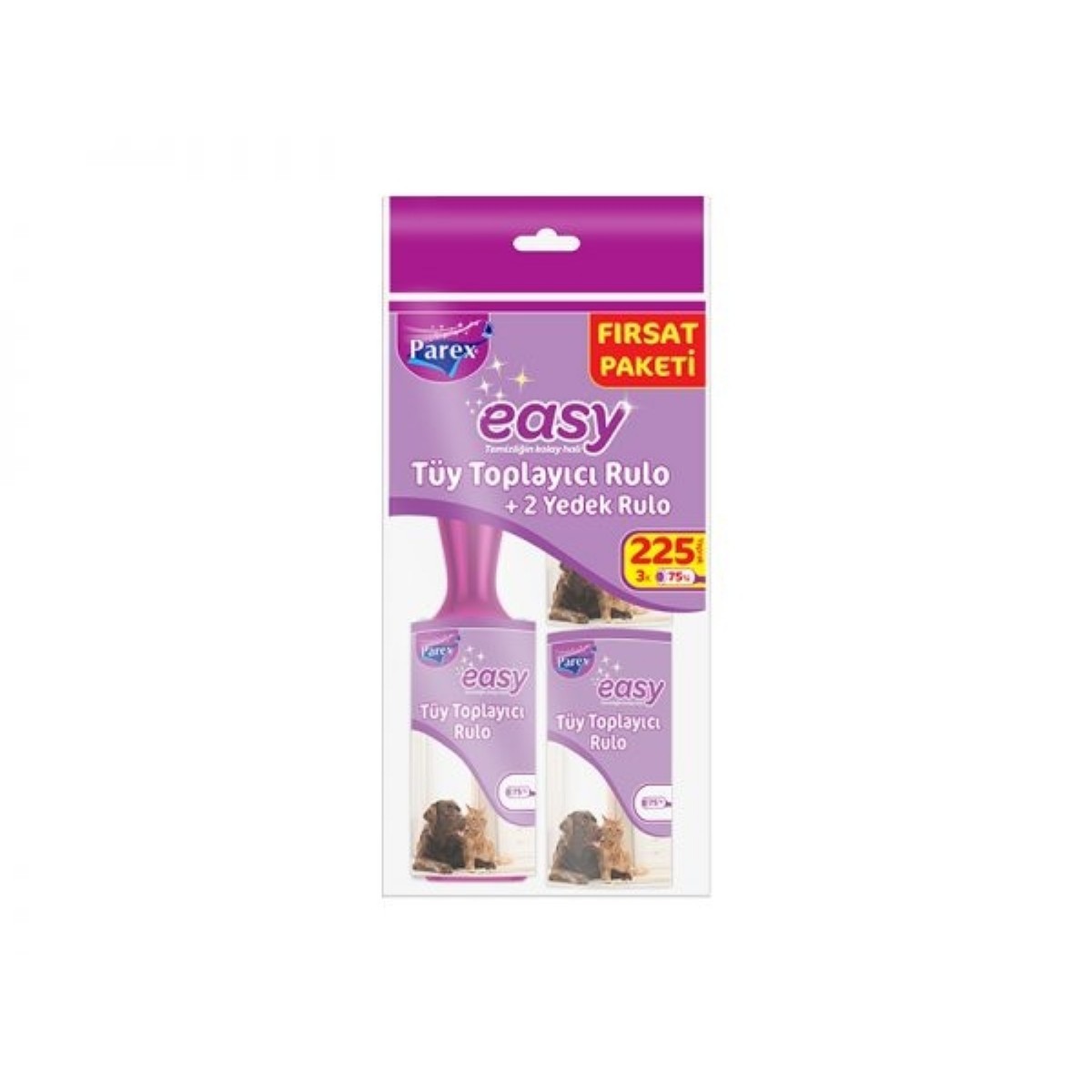 Parex Easy Tüy Toplayıcı Rulo 225 Li + 2 Yedek