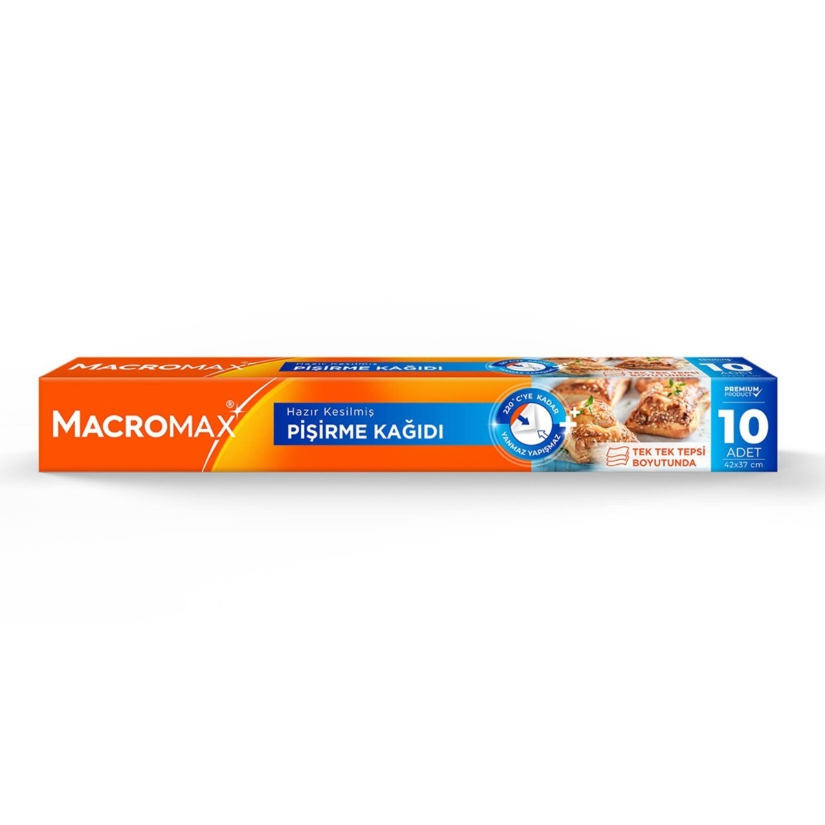 Macromax Hazır Kesilmiş Yağlı Pişirme Kağıdı 10lu