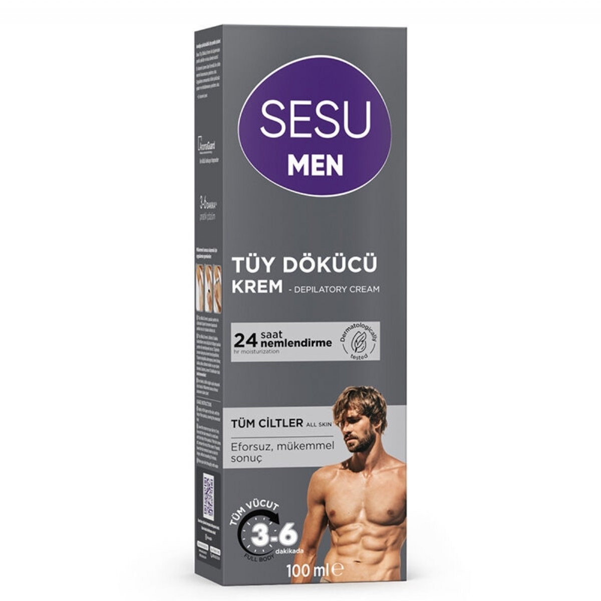 Sesu Erkekler için Tüy Dökücü Krem 100 Ml