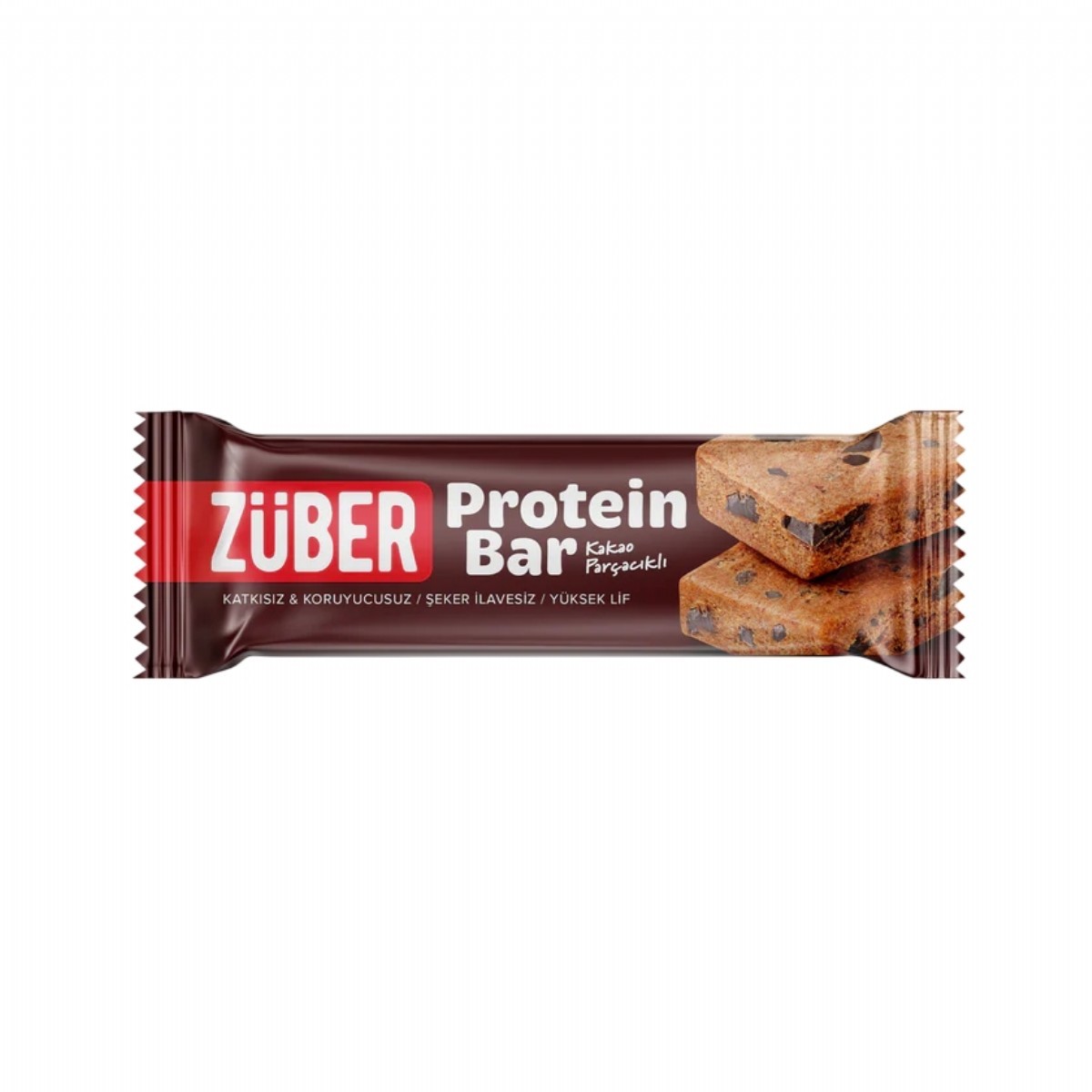 Züber Kakao Parçacıklı Protein Bar 35 Gr