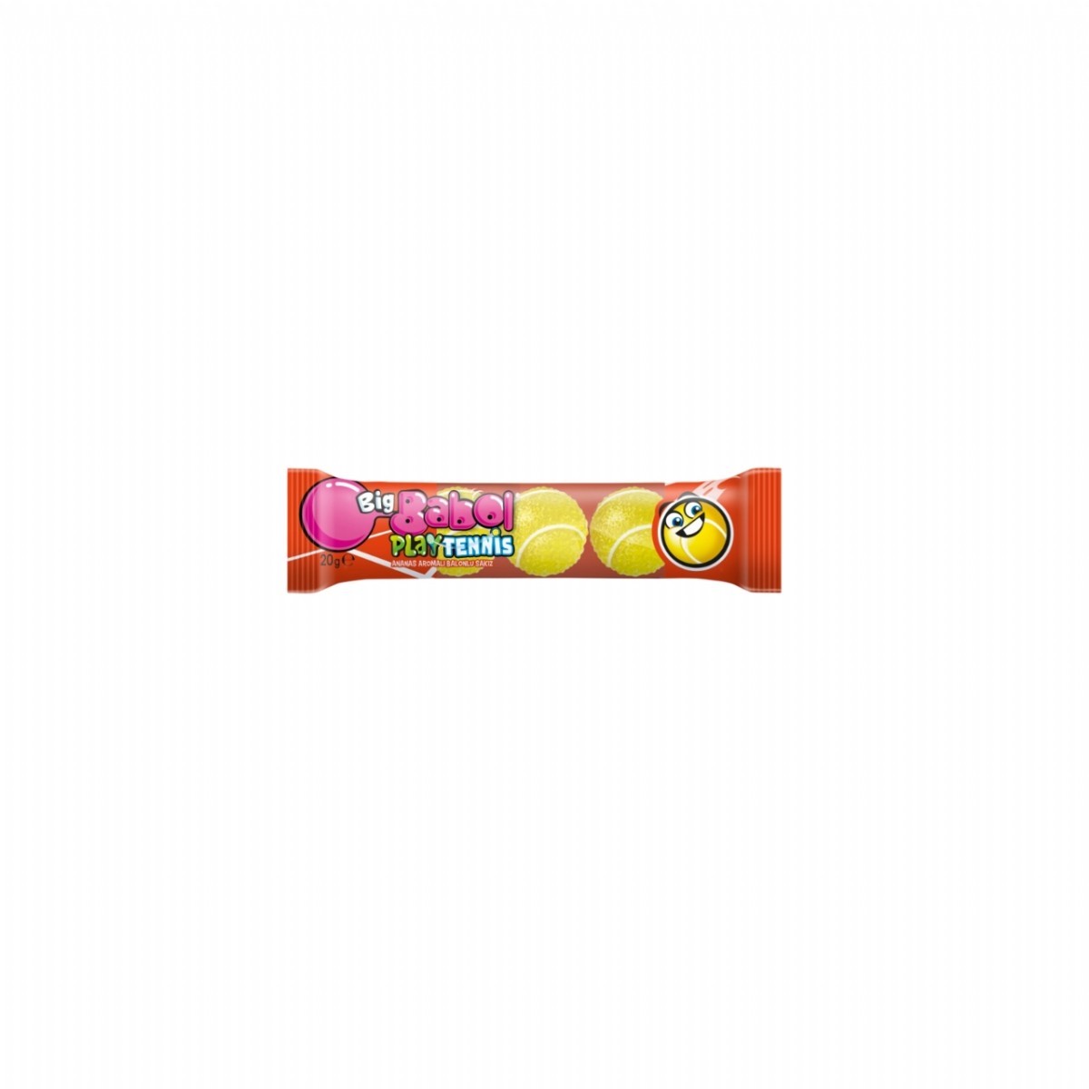 Big Babol Play Tennis Ananas Aromalı Sakız 4 Lü 20 Gr