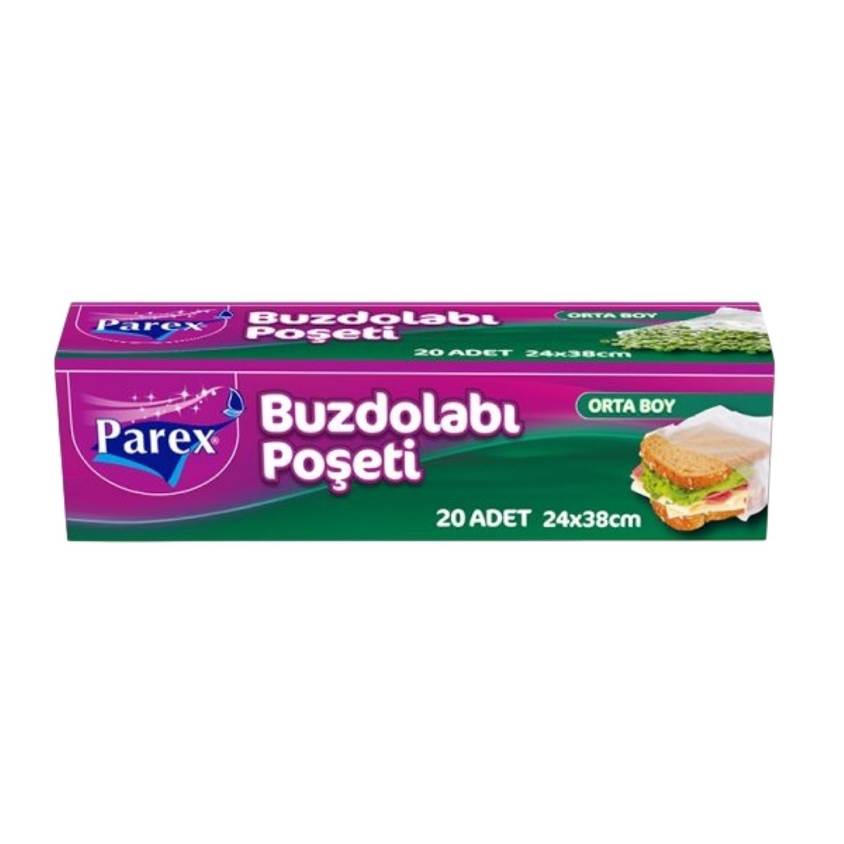 Parex Orta Boy Buzdolabı Poşeti 20 li